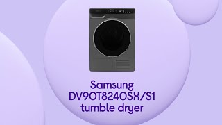 Samsung DV90T8240SXS1 Tumble Dryer  Graphite  Product Overview  Currys PC World [upl. by Gerson24]