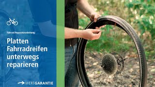 Fahrradschlauch wechseln  Anleitung für unterwegs [upl. by Litt663]