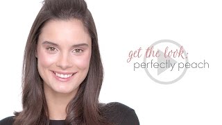 Get the Look Perfectly Peach Makeup Tutorial [upl. by Eilyk]