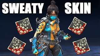 The NEW Sweaty Wraith Skin in Apex Legends [upl. by Anisor]