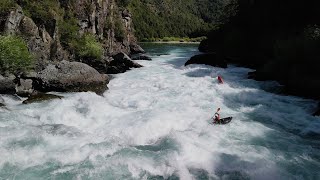 Aniol Serrasolses Leads Throne Room Rapid on the Futaleufú River in Chile  Whitewater Kayaking [upl. by Dominica215]