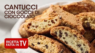 CANTUCCI AL CIOCCOLATO di Benedetta Rossi  Ricetta TV Fatto in Casa per Voi [upl. by Rosenbaum59]