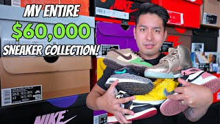 MY ENTIRE 60000 SNEAKER COLLECTION MUST WATCH [upl. by Lerrad338]