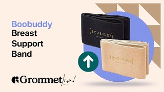 The Boobuddy Breast Support Band is the Must Have Female Workout Accessory  Grommet Live [upl. by Silbahc]