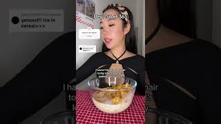 Also oat milk tastes a lot better mukbang [upl. by Shawnee]