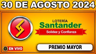 Resultado LOTERIA DE SANTANDER VIERNES 30 de agosto 2024 [upl. by Aihcila798]