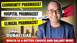 Community vs Hospital vs Clinical Pharmacist jobs in UAE Which job is best  Pharmacy jobs Dubai [upl. by Suedama]