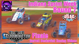 Bloomington Speedway  July 28 2023 USAC Indiana Sprint Week FULL RACE [upl. by Atiras871]