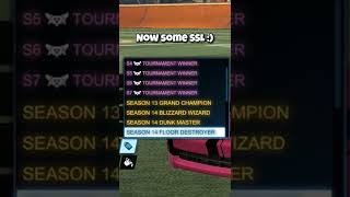 The LARGEST Rocket League Title Collection rocketleague [upl. by Carpio71]