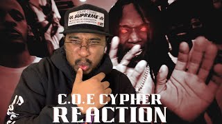 COE CYPHER SHA EK X BLOVEE X COE WIKI X 150 WIZ X 150 BUMP Crooklyn Reaction [upl. by Niddala]