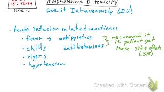 Amphotericin B Toxicity [upl. by Iruj]