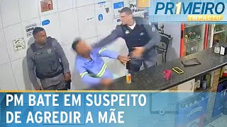 PM estapeia homem que teria agredido a própria mãe  Primeiro Impacto 041124 [upl. by Trillbee]