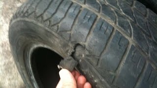 How to repair a flat tire with sidewall damage using the sectioning technic [upl. by Gettings]