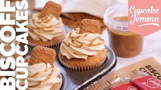 Biscoff Cupcake Recipe amp Tutorial  Cupcake Jemma [upl. by Nodlehs]