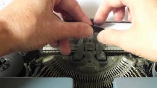 Smith Corona Electric Typewriter  How To ChangeTape [upl. by Locklin545]