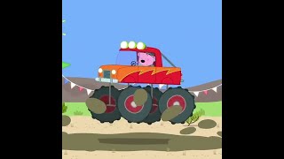 Daddy Pig Drives a Monster Truck Shorts  Peppa Pig Official  Family Kids Cartoon [upl. by Pheni77]