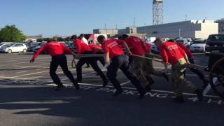 HMND Devonport Field Gun Crew  Public Run HMS Drake 2017 [upl. by Knitter51]