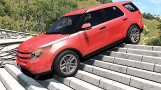 Cars vs Stairs 2 – BeamNGDrive [upl. by Care839]