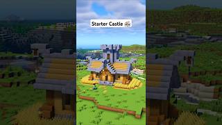 Minecraft Starter Castle 🏰 minecraft [upl. by Itnava]