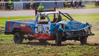 Leamington Demolition Derby 2024 Trucks [upl. by Ekusuy]