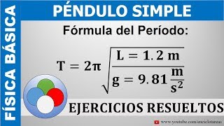 PÉNDULO SIMPLE  DETERMINE EL PERIODO  P2 [upl. by Akin]