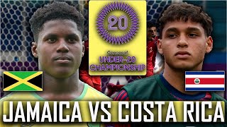 Jamaica vs Costa Rica Live Stream  Concacaf World Cup Qualifiers U20  Reggae Boyz Watchalong [upl. by Sol]