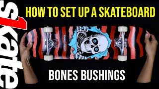 Skate One  How to Install Bones Bushings [upl. by Forta49]