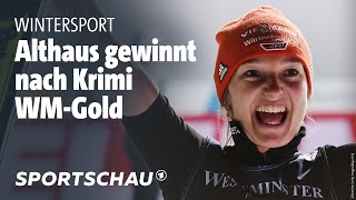 Skispringen Katharina Althaus gewinnt WMGold  Sportschau [upl. by Romeyn]