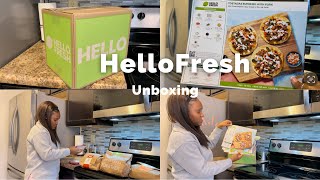 HelloFresh Unboxing  First Impressions  4 Meals 2023 [upl. by Enel384]