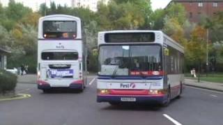 Buses at Glasgow Buchanan Bus Station  12 October 2009 [upl. by Naitsirt]