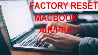 Factory Reset MacBook Air Pro Restore MacBook To Factory Settings [upl. by Eelsel]