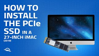 How to InstallUpgrade the PCIe SSD in a 27inch iMac 2019 iMac191 [upl. by Nelyaw]