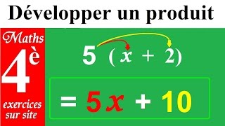 Maths 4ème  Règles pour développer et réduire tous les produits [upl. by Garth]