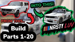 NASTY LUV Build Compilation Parts 1  20  LS Swapped 1980 Chevy LUV [upl. by Rochell159]