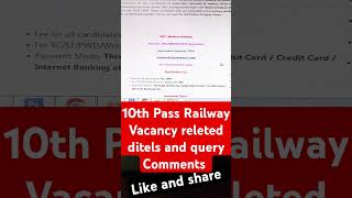 Western Railway WRRRC form 10th pass or ITI Passkunalonlineservices [upl. by Ennaej286]