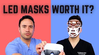 DERMATOLOGIST REVIEWS LED MASKS RED LIGHT and BLUE LIGHT [upl. by Inaluiak]