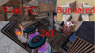 The GREATEST Starter Base in Rust 2x1 Pixel TC Second Bunker can be floorstacked amp honeycombed [upl. by Rowley]