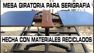 COMO HACER UNA MESA PARA ESTAMPAR PLAYERAS MESA DE SERIGRAFIA [upl. by Yllah493]