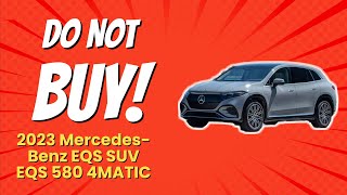 2023 MercedesBenz EQS SUV EQS 580 4MATIC  5 Reasons NOT to Buy 🚫 [upl. by Novello320]