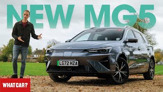 NEW MG5 review – best electric car ever  What Car [upl. by Annoved]