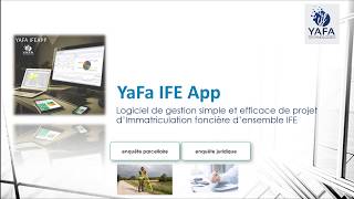 Yafa IFE App  Gestion Projets dImmatriculation Foncière densemble [upl. by Omrellug]