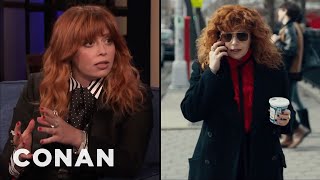 Natasha Lyonne On Her quotRussian Dollquot Characters Distinct Style  CONAN on TBS [upl. by Connelley]