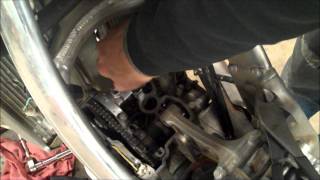 HowTo KX250F Valve Adjustment [upl. by Olmsted]