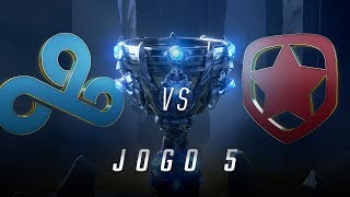 Mundial 2018 Cloud9 x Gambit Jogo 5  Fase de Entrada  Eliminatórias  Dia 1 [upl. by Esalb]