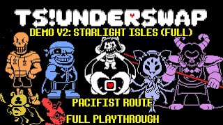 TSUNDERSWAP DEMO V20 PACIFIST FULL PLAYTHROUGH FANGAME  No Commentary  Secrets  Quests [upl. by Weikert929]