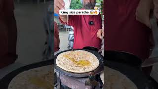 King Size Paratha streetfood viralshort youtubeshort indianfood ytshorttrending food paratha [upl. by Etnoled]