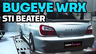 Stage 1 Tuning a Subaru Impreza BUGEYE WRX  Dyno Tuning [upl. by Ahsinej]