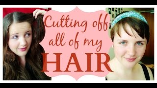 I Cut All My Hair Off Long Wavy Hair to Pixie Cut [upl. by Ettenrahs]