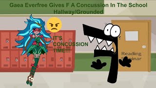 Gaea Everfree Gives F A Concussion In The School HallwayGrounded [upl. by Anse]