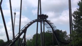 Krake Deutschland Erster Dive Coaster Heide Park Resort Soltau [upl. by Ahseinod]